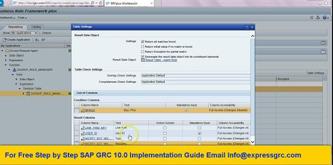 SAP GRC 10.0 BRF+ Agent Rule