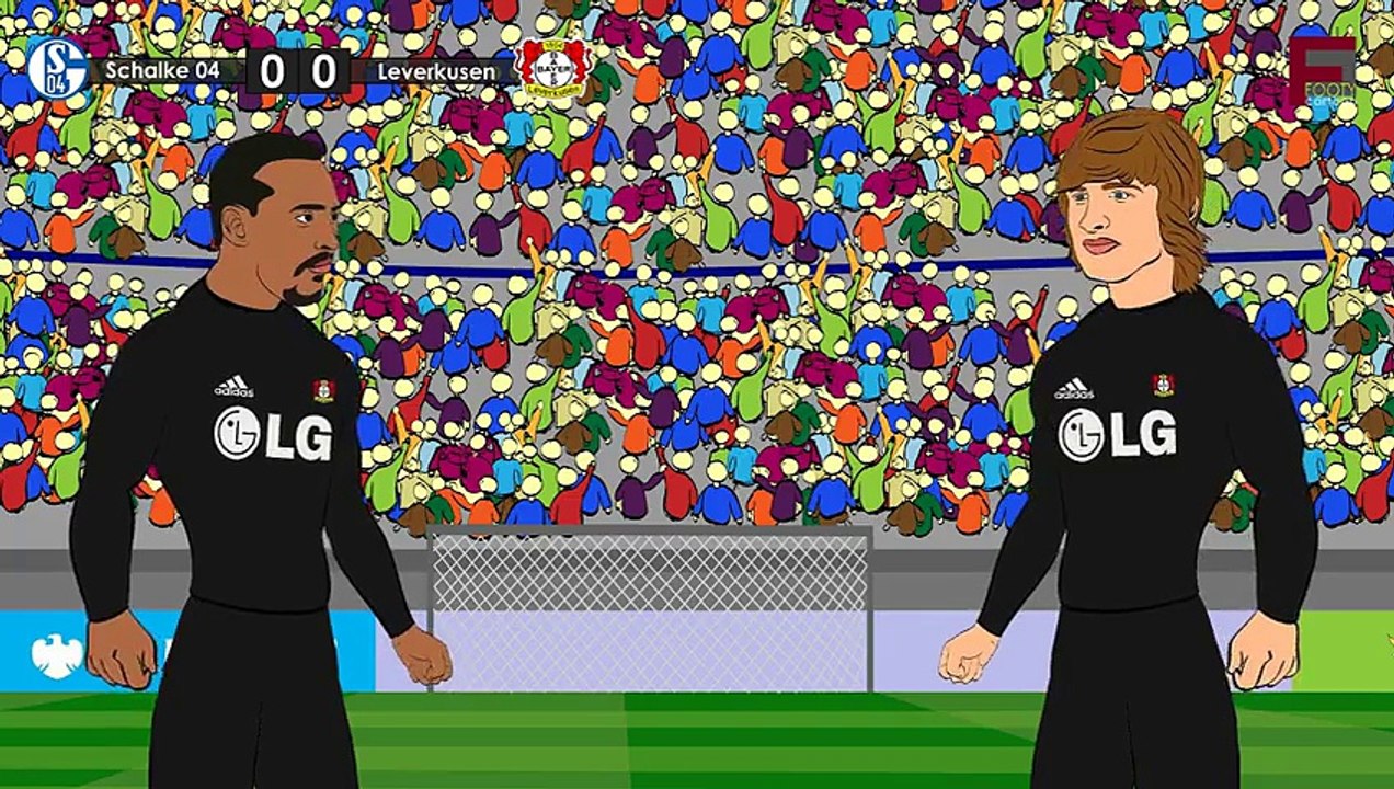 Schalke 04 VS Bayer Leverkusen 2015 0-1 ~ Funny Cartoon [HD]‬ - HD