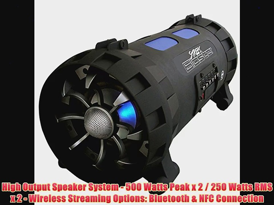 Pyle Street Blaster PBMSPG100 Rugged and Portable Bluetooth Wireless BoomBox