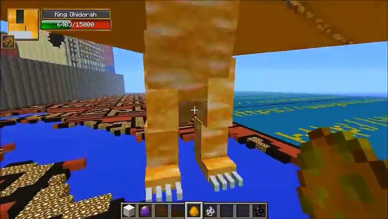 King Kong Vs King Ghidorah Kiryu Mechagodzilla Minecraft Mob Battles Mods Dailymotion Video