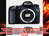 Canon EOS 70D 202 MP Digital SLR Camera with Dual Pixel CMOS AF Body Only 32GB Pro Kit Includes camera 32GB Secure Digit