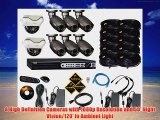 QSee QT7188F42 8Channel 1080p SDI Surveillance DVR System with 8 HD 1080p Cameras and Preinstalled 2TB Hard Drive Grey