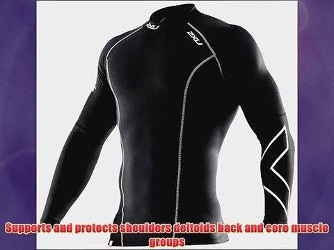 2XU Mens Thermal Compression Long Sleeve Top BlackBlack Large