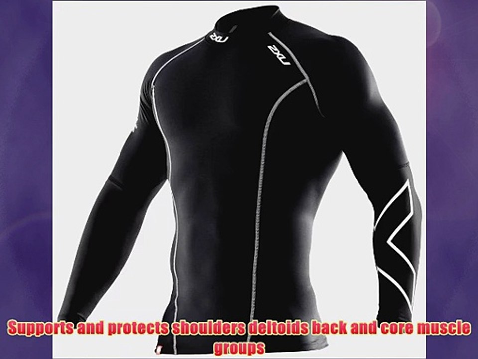2XU Mens Thermal Compression Long Sleeve Top BlackBlack Large