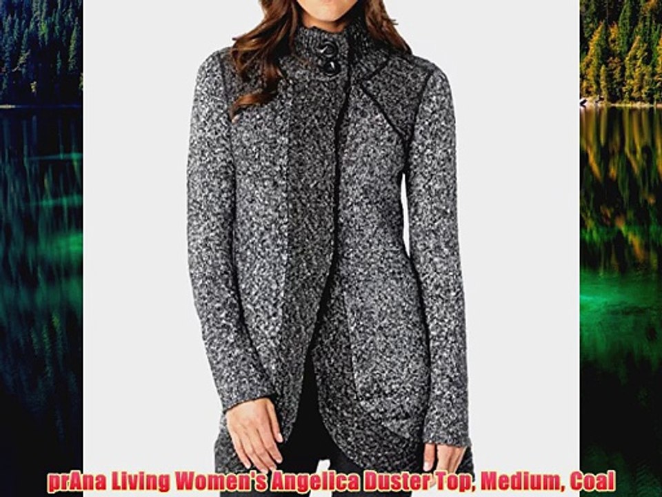 prAna Living Womens Angelica Duster Top Medium Coal