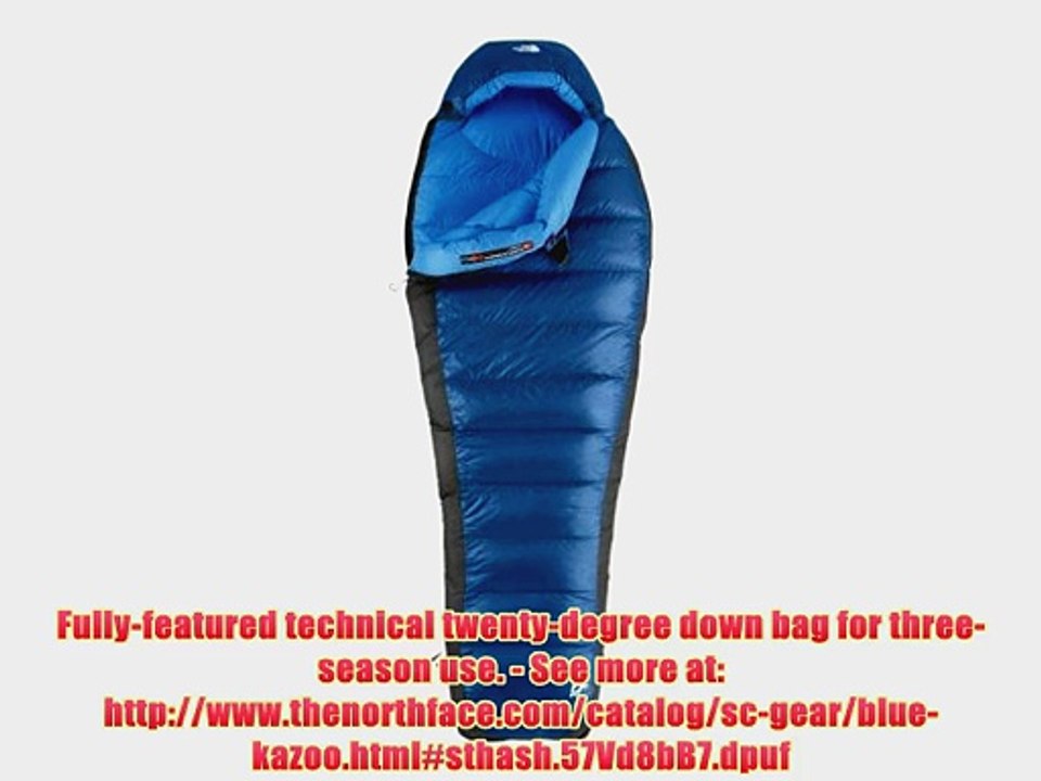 The North Face Blue Kazoo Sleeping Bag Right Hand Zip Blue Ribbon Regular