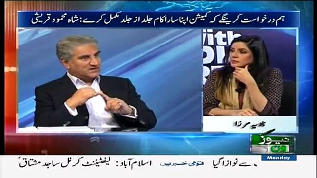 10 PM With Nadia Mirza (Shah Mehmood Qureshi Exclusive Interview..!!) – 23rd March 2015