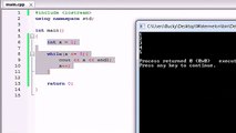 Buckys C   Programming Tutorials - 19 - Simple Program Using a Loop