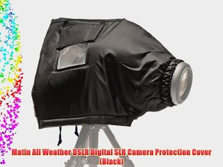 Matin All Weather DSLR Digital SLR Camera Protection Cover (Black)
