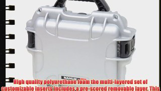 Nanuk 905 Case with Cubed Foam (Silver)