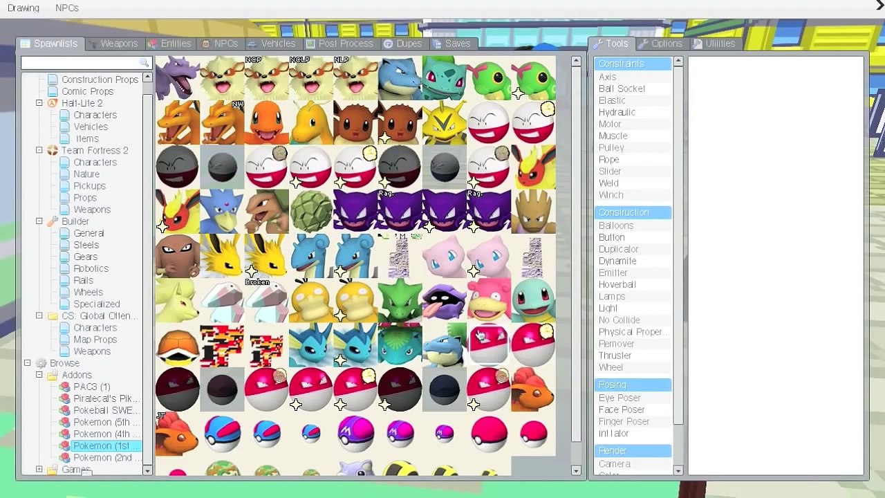 GMOD POKEMON MODS! (Garry's Mod)