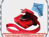 MegaGear Ever Ready Protective Hot Pink Leather Camera Case  Bag for Canon PowerShot SX170