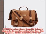 YOPO BBK Series Casual Canvas Vintage DSLR Slr Camera Shoulder Bag Backpack Rucksack Bag for