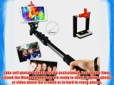 First2savvv ZP-188A01 black Self-portrait extendable telescopic handheld Pole Arm monopod Camcorder/Camera/mobile