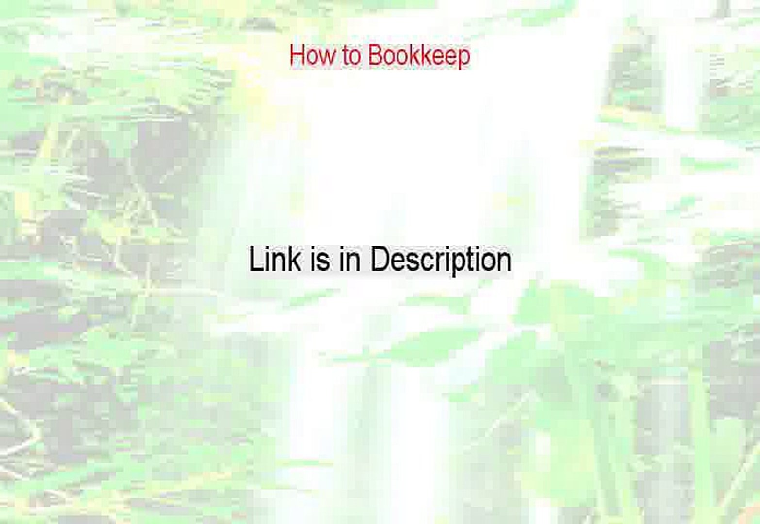How to Bookkeep Free Download (Legit Download)