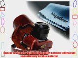 MegaGear Ever Ready Protective Leather Camera Case Bag for Panasonic FZ1000 (Dark Brown)
