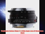 Voigtlander Nokton 40mm f14 Wide Angle Leica M Mount Lens Black