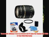 Tamron AF 18200mm f3563 XR Di II LD Aspherical IF Macro Zoom Lens for Canon Digital SLR Cameras with 62mm Multicoated UV