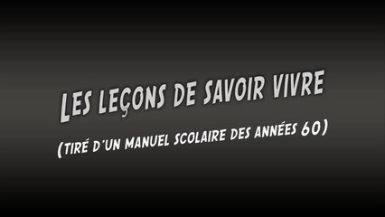 LES LECONS DE SAVOIR VIVRE - Damien Delano-u00eb