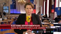 Départementales : 18,02% de participation à midi