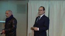 Départementales: François Hollande a voté à Tulle, en Corrèze
