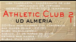 Jor.28: Athletic 2 - UD Almería 1 (21/03/15)