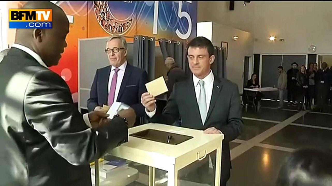 Départementales : le bureau de vote déserté à Evry. Valls élude...
