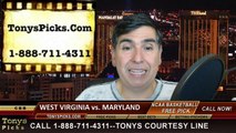 Maryland Terrapins vs. West Virginia Mountaineers Free Pick Prediction NCAA Tournament College Basketball Odds Preview 3-22-2015