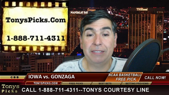 Gonzaga Bulldogs vs. Iowa Hawkeyes Free Pick Prediction NCAA Tournament College Basketball Odds Preview 3-22-2015