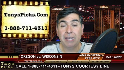 Wisconsin Badgers vs. Oregon Ducks Free Pick Prediction NCAA Tournament College Basketball Odds Preview 3-22-2015