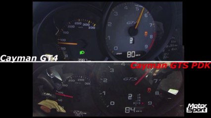 0-240 km/h : Cayman GTS VS GT4