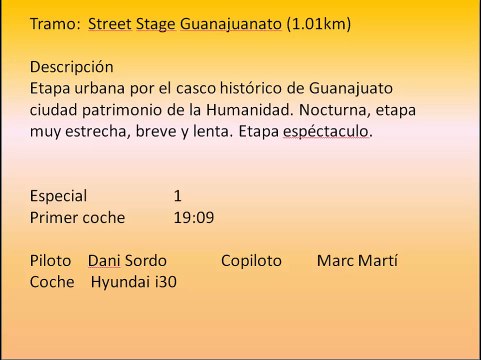 rally mexico 2015 camara interior dani sordo Tramo 1.