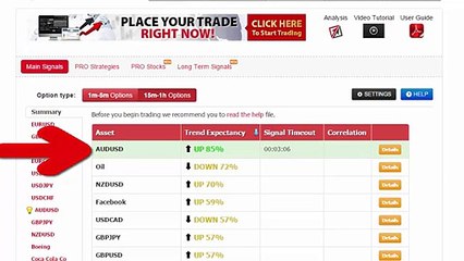Auto Binary Signals (Main ABS) Video 3 Live Trading   March 16th 2015