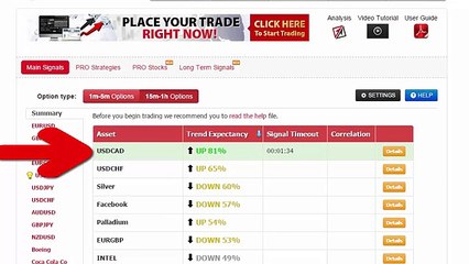 Auto Binary Signals (Main ABS) Video 3 Live Trading   March 17th 2015