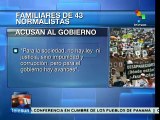 Padres de normalistas: El gobierno mexicano quiere acabarnos