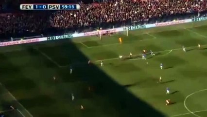 Anass Achahbar Amazing Goal - Feyenoord vs PSV - 22-03-2015