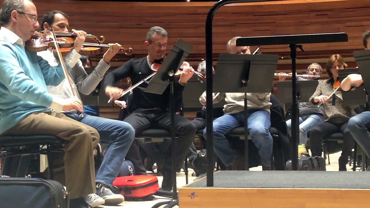 RADIO FRANCE en Grève ! l'ONF joue la symphonie n°85 de Haydn devant l'assemblée générale des grévistes le jeudi 19 mars 2015