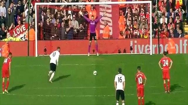 روني يهدر ركلة جزاء امام ليفربول