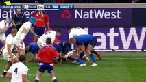 Courtney Lawes' massive hit on Jules Plisson, England v France, 21st March 2015