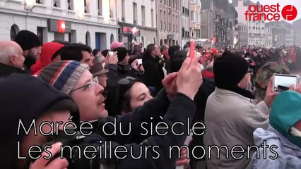 Marée du siècle à Saint-Malo. Les meilleurs moments et les plus belles douches!