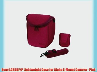 Sony LCSBBF/P Lightweight Case for Alpha E-Mount Camera - Pink