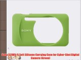 Sony LCJWB/G Soft Silicone Carrying Case for Cyber-Shot Digital Camera (Green)