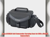 Sony LCSVA30 Soft Camcorder Carrying Case for DVD