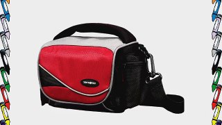 Samsonite Luggage Medium Horizontal Camera Bag Red/Black 6 Inch