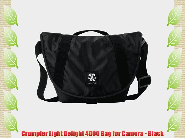 Crumpler Light Delight 4000 Bag for Camera - Black - video Dailymotion