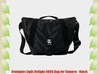 Crumpler Light Delight 4000 Bag for Camera - Black