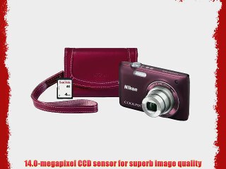 Nikon COOLPIX S4100 14 MP Digital Camera with 3-Inch Touchscreen Display SanDisk 4GB SD Memory