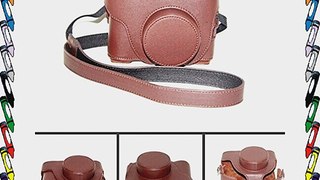 Leather Camera Bag Case For Fujifilm FUJI Finepix X10 LC-X10 Brown