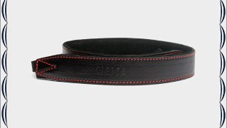 Ciesta CSS-L30-A02 Leather Camera Strap L30 (Black/Red Stitch) for Toy Compact DSLR Mirrorless