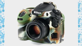 Easy Silicon Cover Case for Nikon D800 with LCD Protect Film (CAMO)